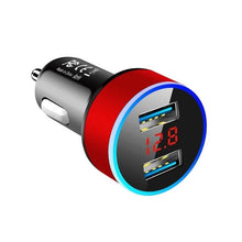 Load image into Gallery viewer, Dual USB Car Charger With LED Display
